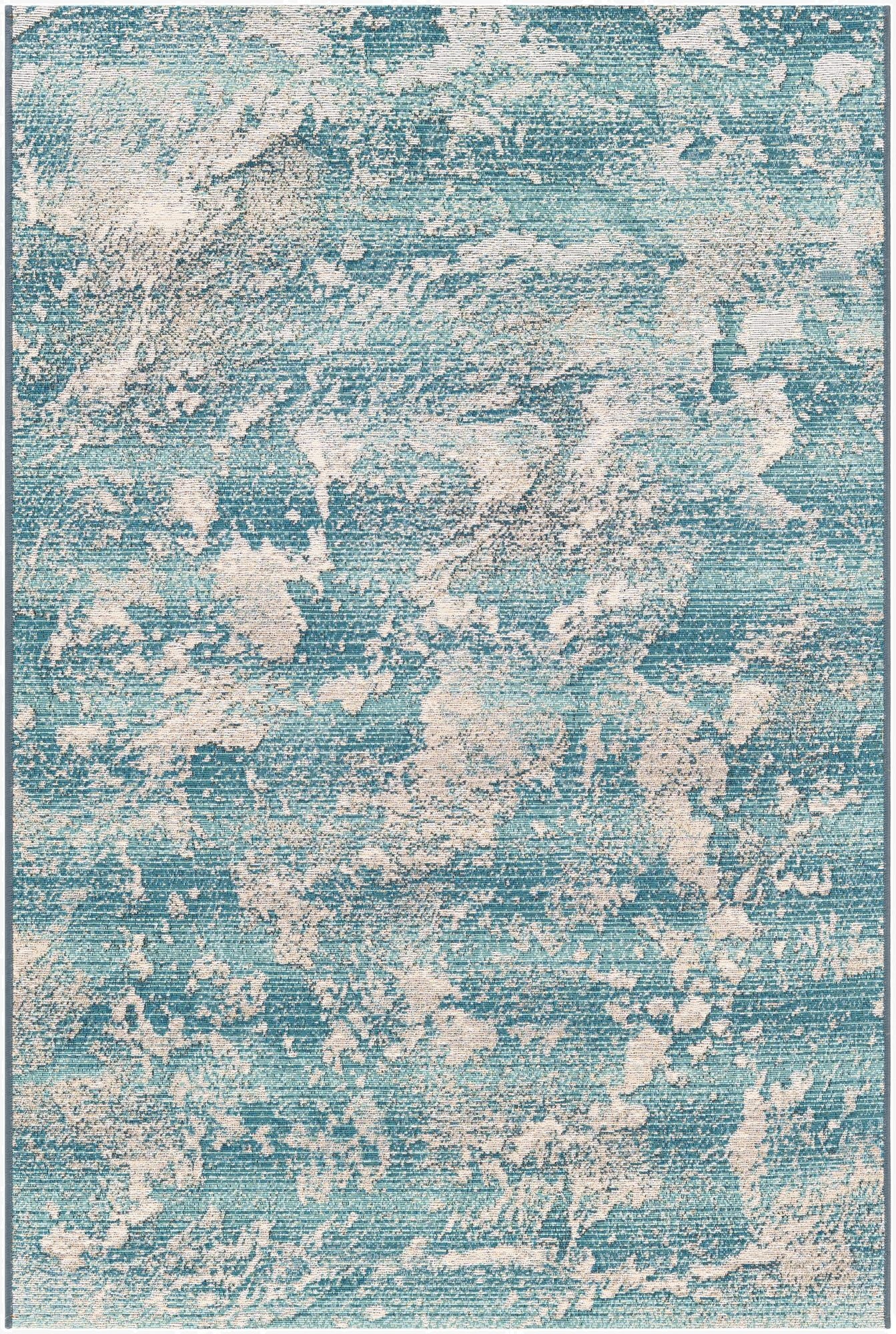  4' x 6'  Washable Modern Indoor / Outdoor Rug