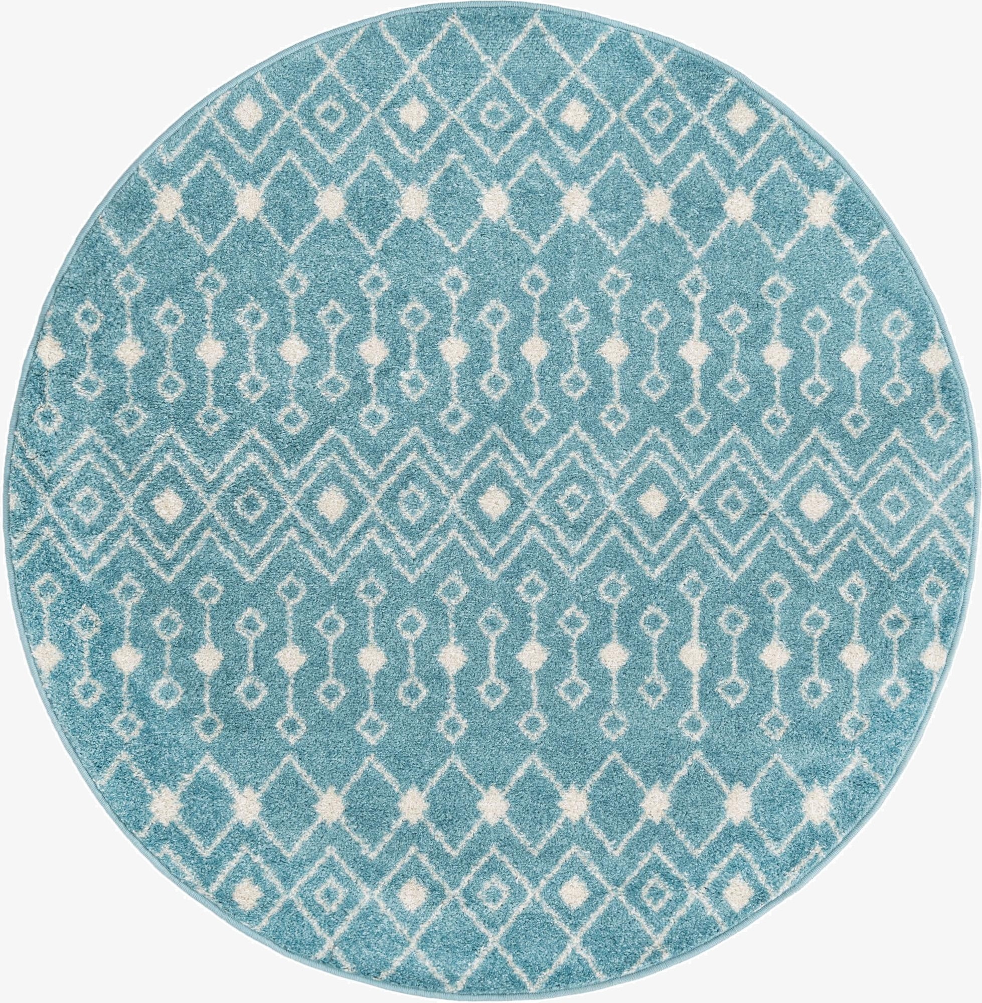  5' 3 x 5' 3 Moroccan Trellis Round Rug
