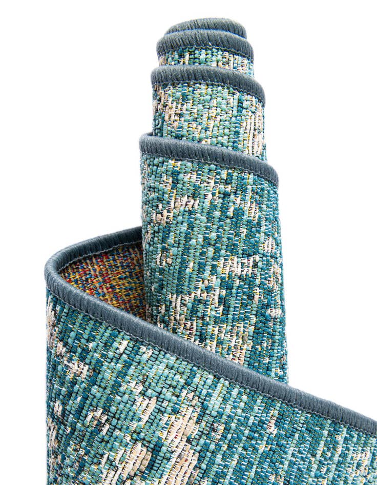 Detail image of  2' x 8'  Washable Modern Indoor / Outdoor Runner Rug