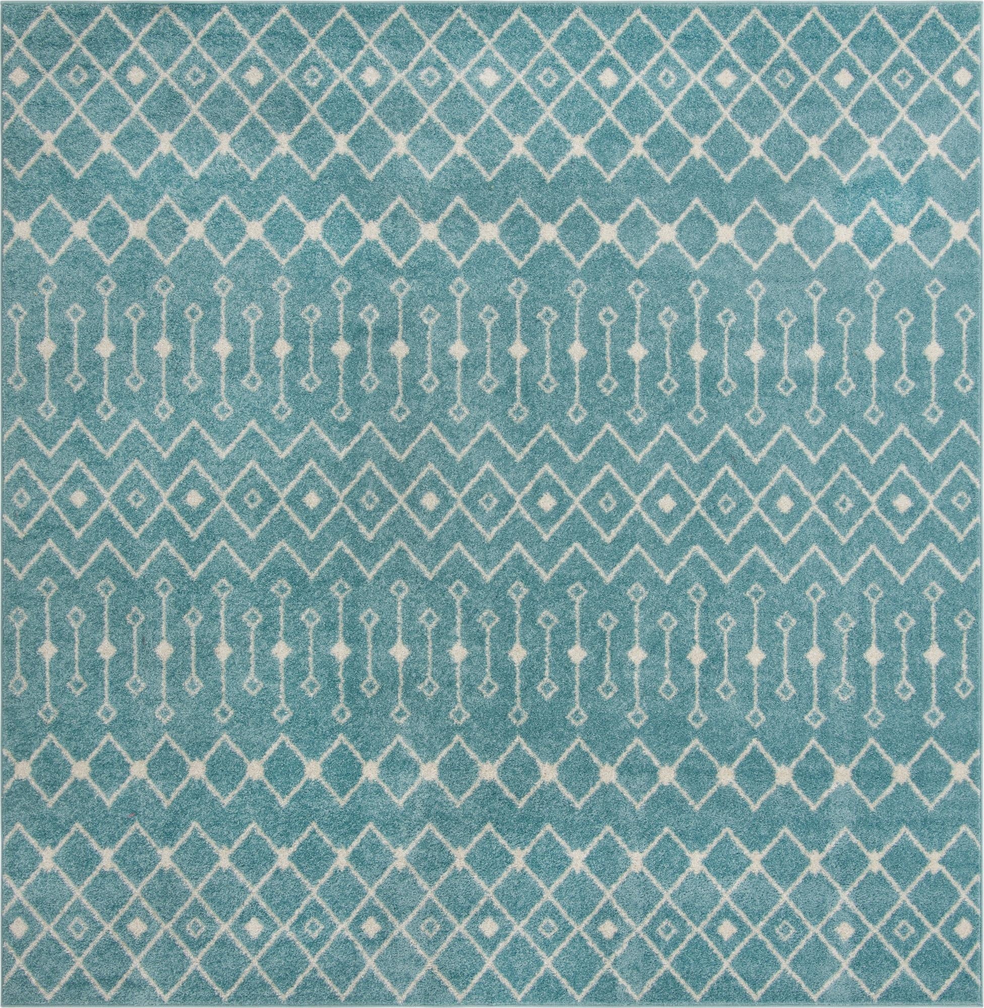  10' x 10' Moroccan Trellis Square Rug