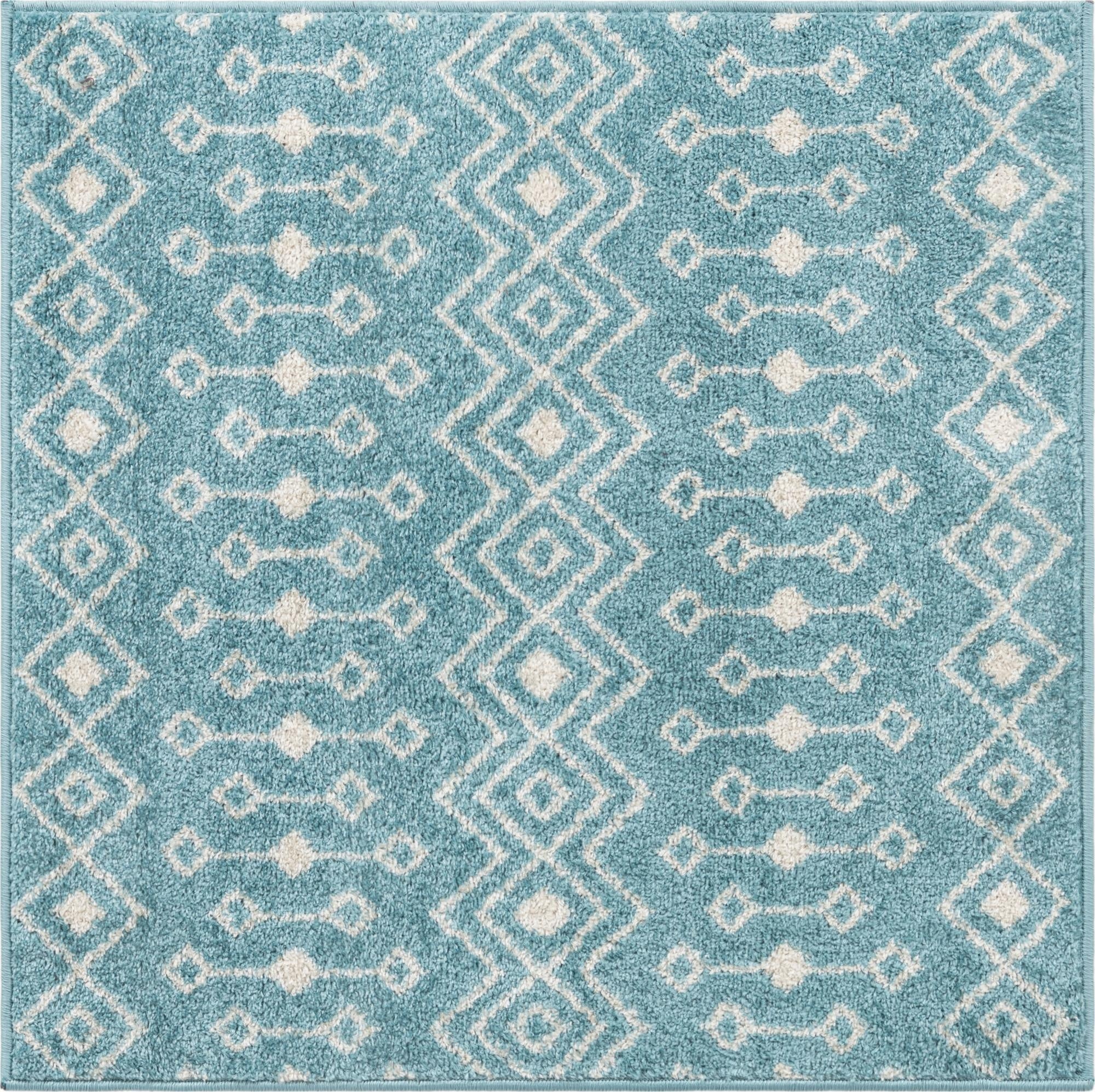  3' 3 x 3' 3 Moroccan Trellis Square Rug