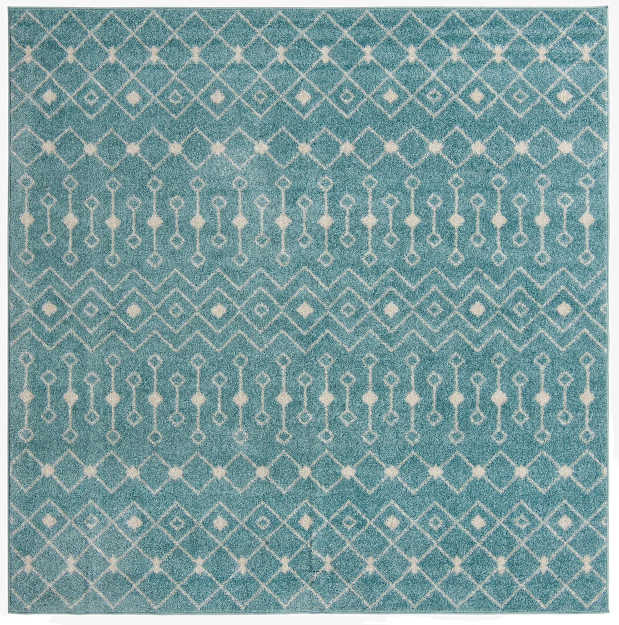  7' 10 x 7' 10 Moroccan Trellis Square Rug
