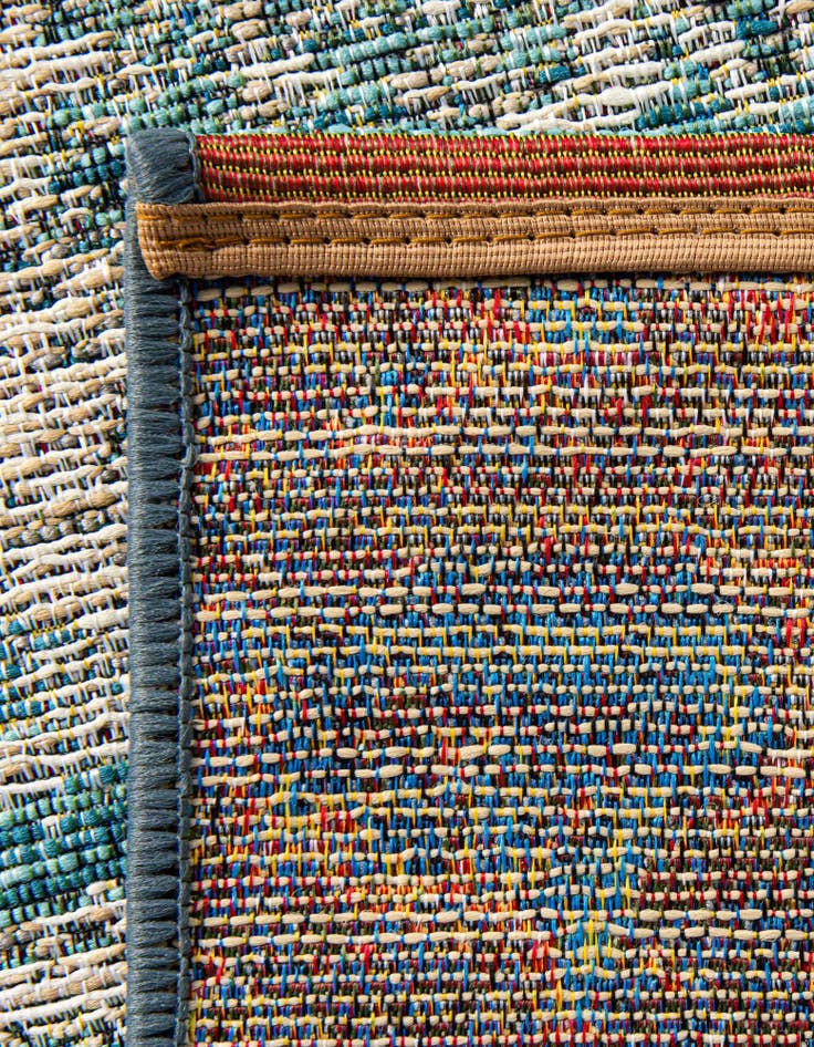 Detail image of  10' x 10'  Washable Modern Indoor / Outdoor Square Rug