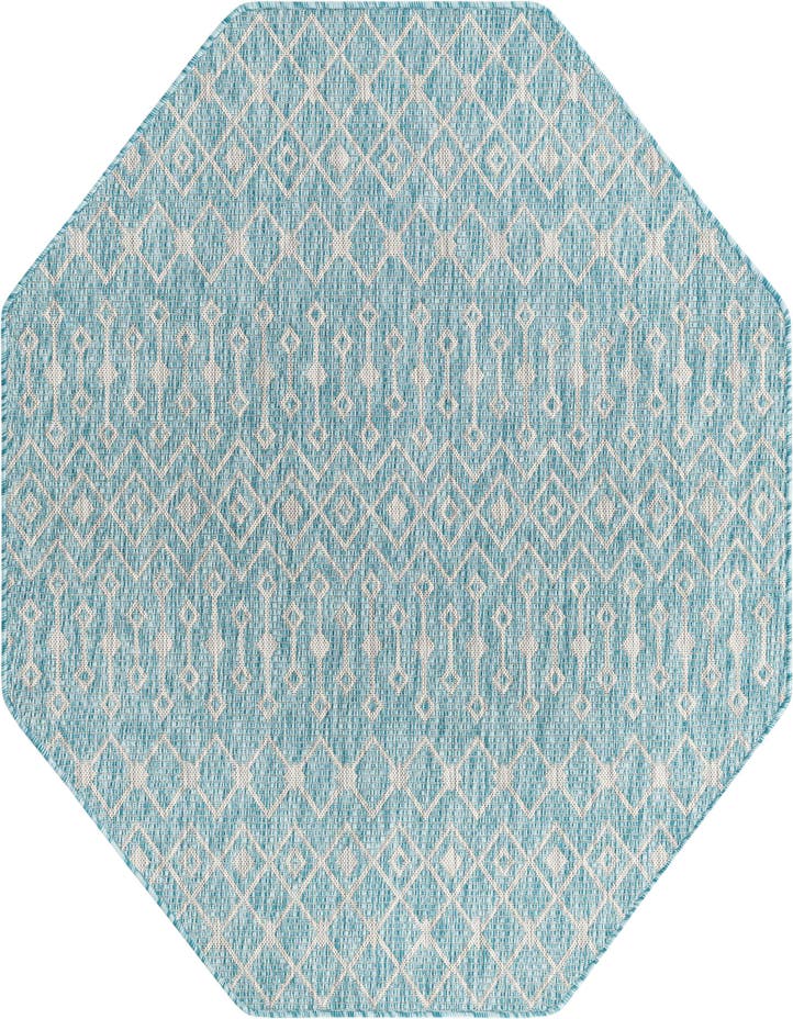  5' 3 x 5' 3  Washable Lattice Indoor / Outdoo...