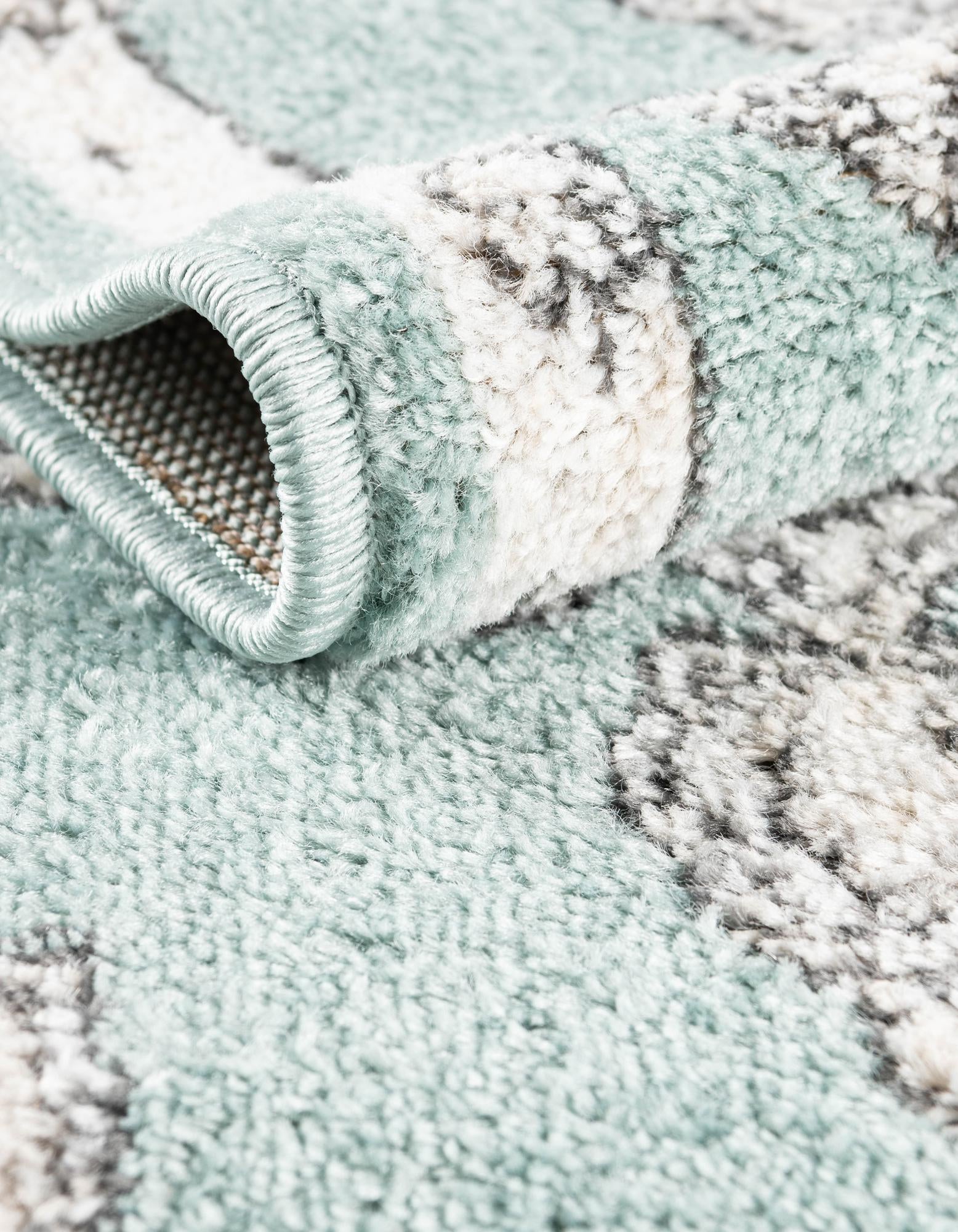 Aqua 5' x 8' Parker Oval Rug | Rugs.com