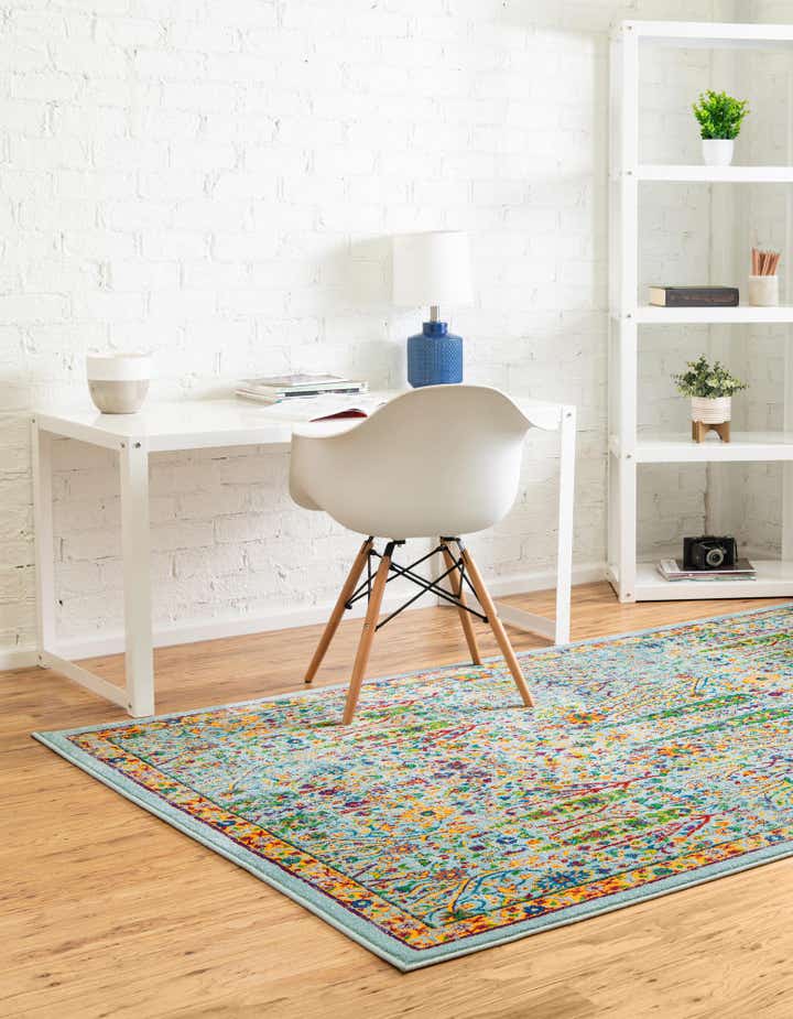 Aqua 7' 10 x 10' Calypso Rug | Rugs.com