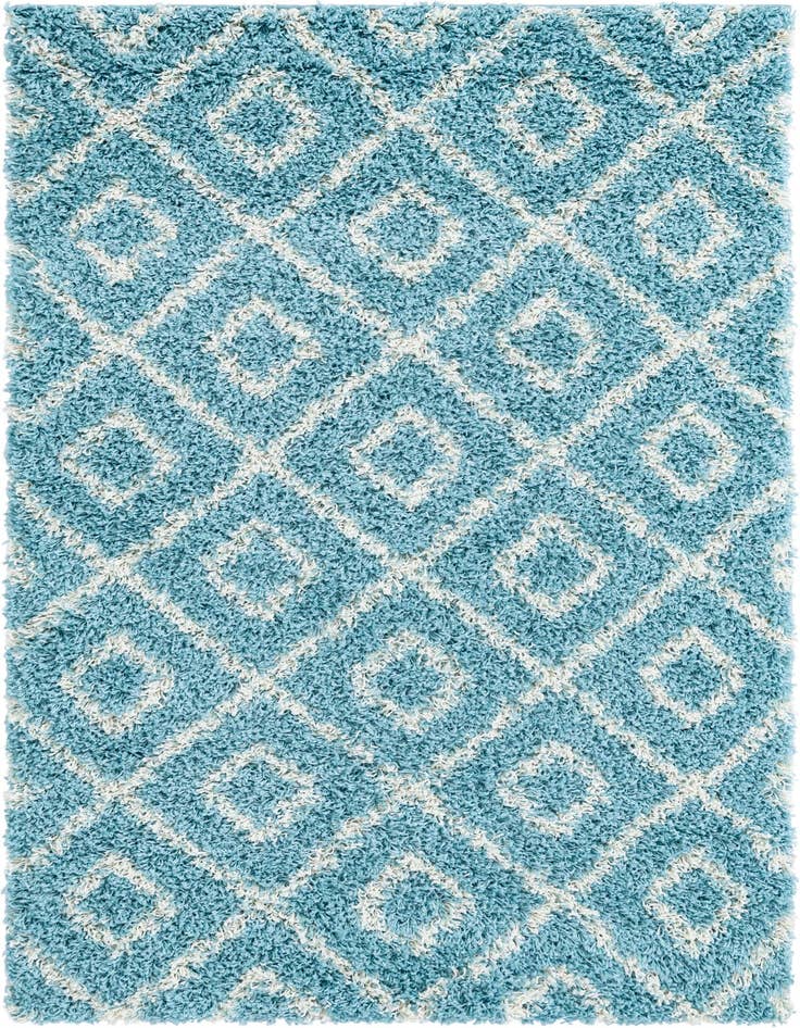 Detail image of  4' x 6' Lattice Shag Rug
