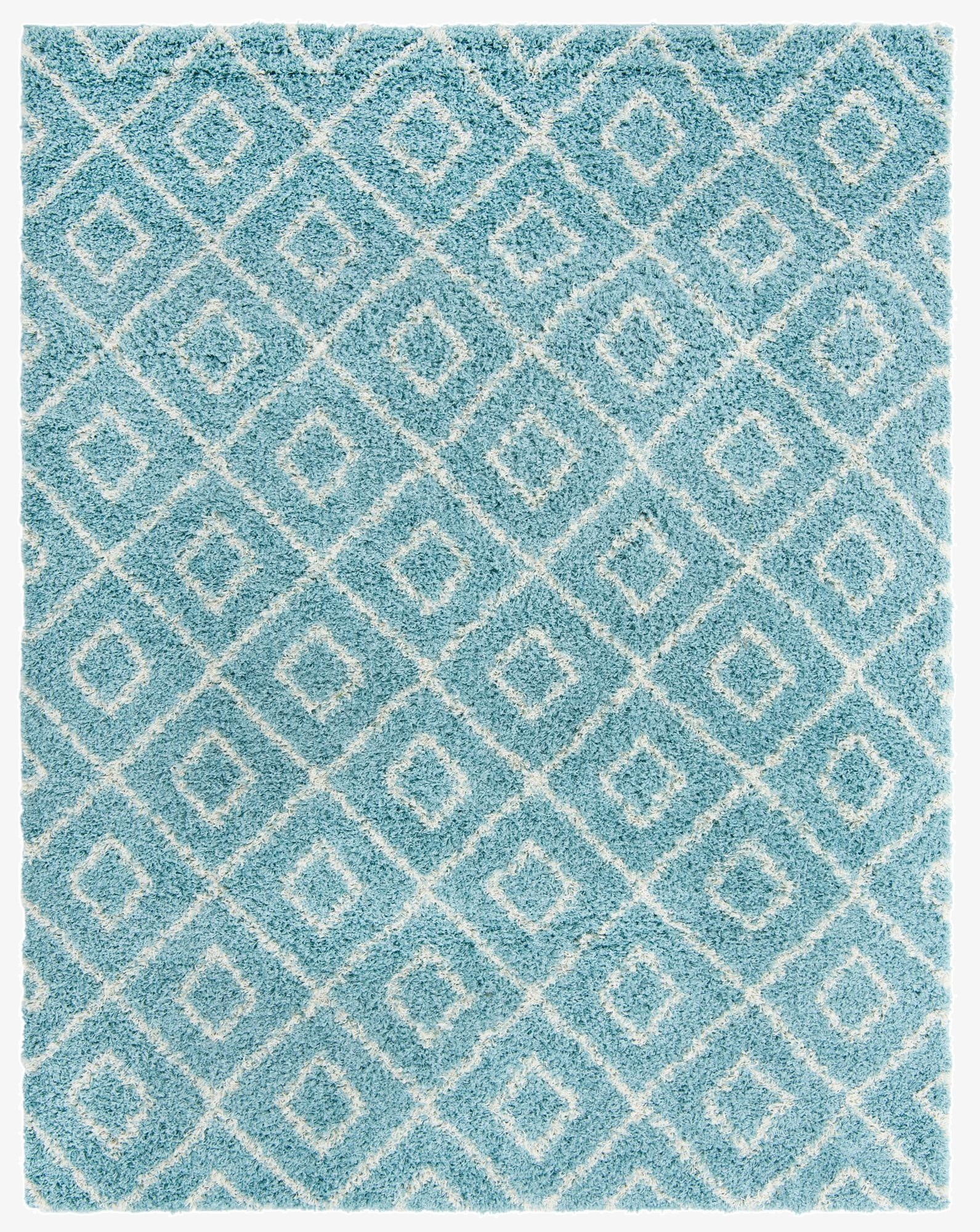  7' 10 x 10' Lattice Shag Rug