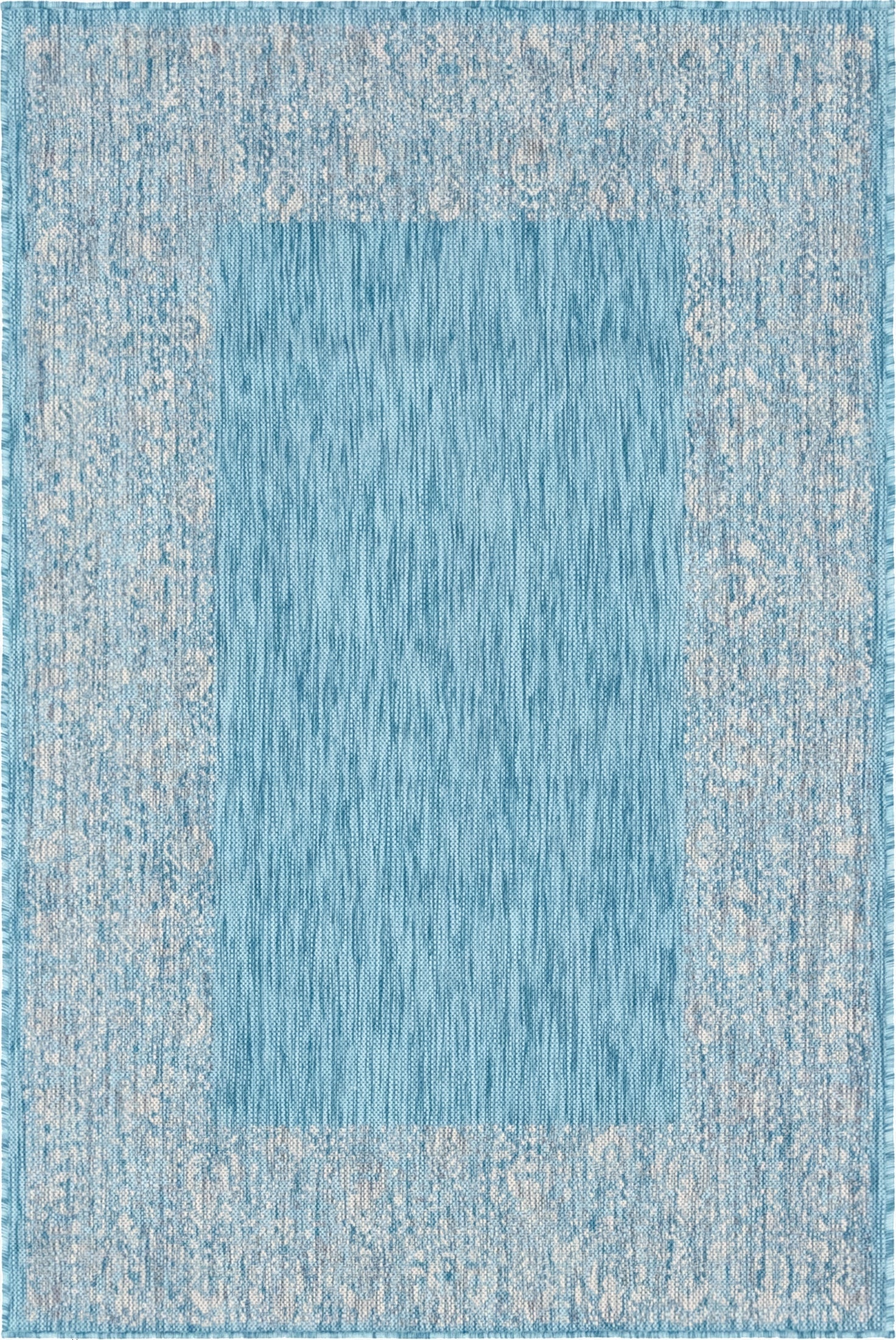  4' x 6'  Washable Border Indoor / Outdoor Rug