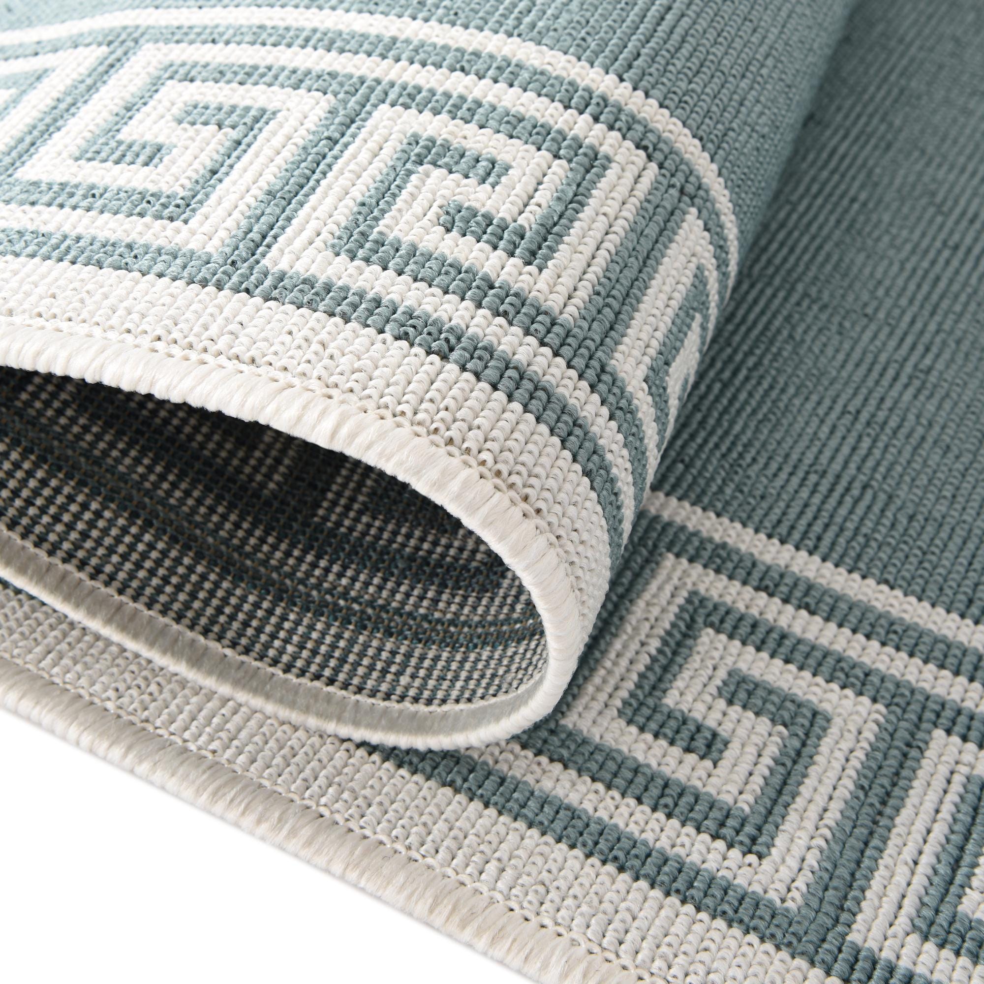 Aqua 9' x 12' Coastal Indoor / Outdoor Rug | Rugs.com
