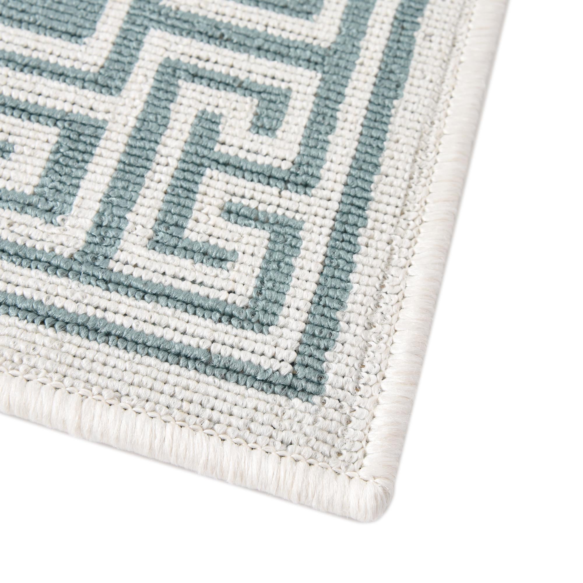 Aqua 4' x 6' Coastal Indoor / Outdoor Rug | Rugs.com