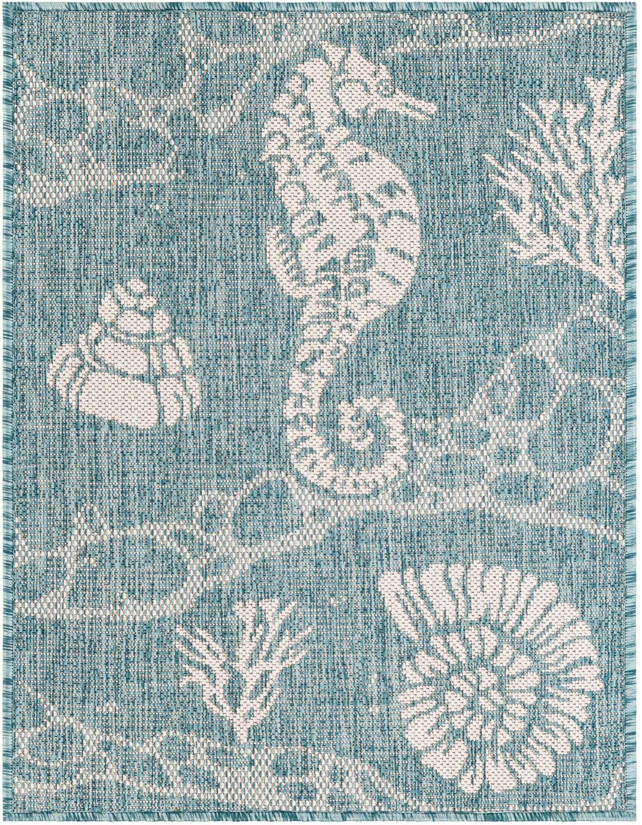 Primary image  2' x 3'  Washable Coastal Indoor / Outdoor Rug