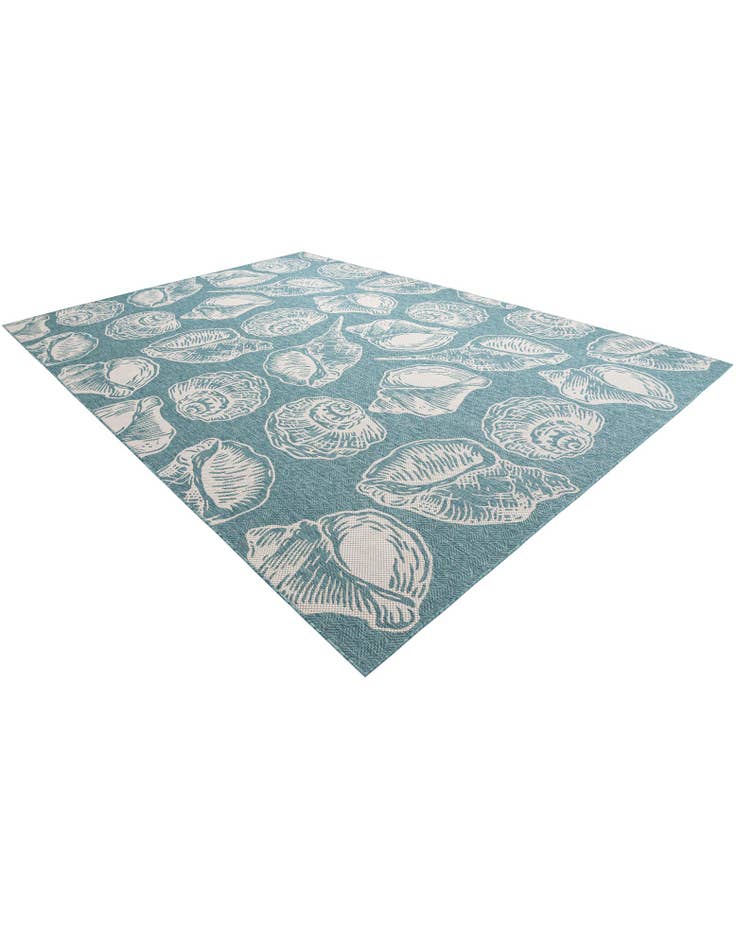 Detail image of  10' x 14'  Washable Coastal Indoor / Outdoor Rug