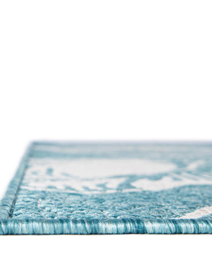 Detail image of  4' x 6'  Washable Coastal Indoor / Outdoor Rug
