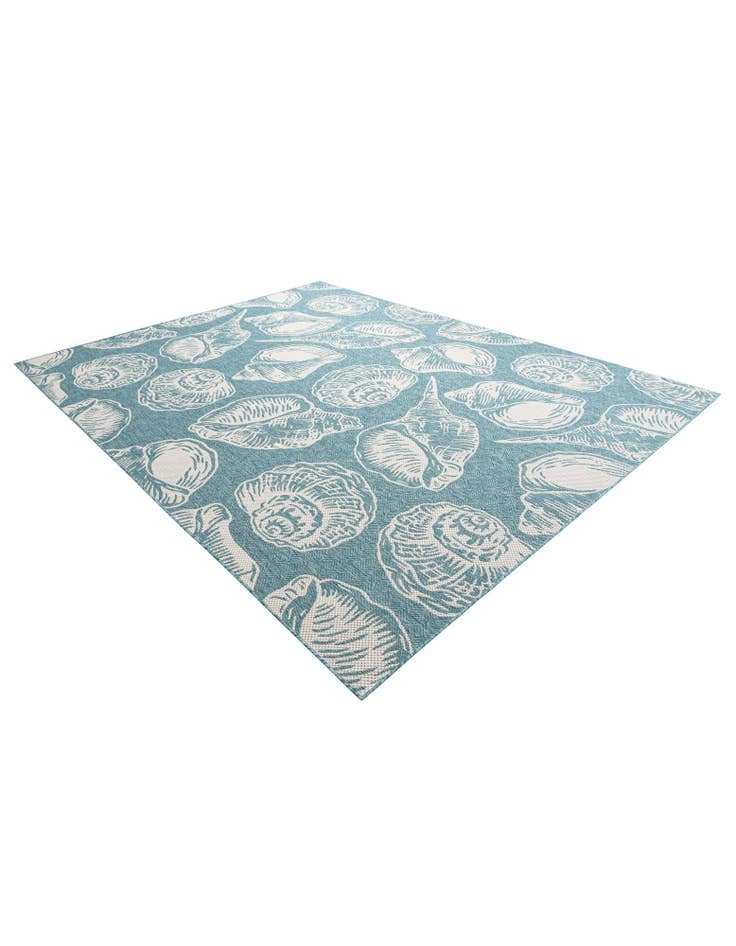 Detail image of  9' x 12'  Washable Coastal Indoor / Outdoor Rug
