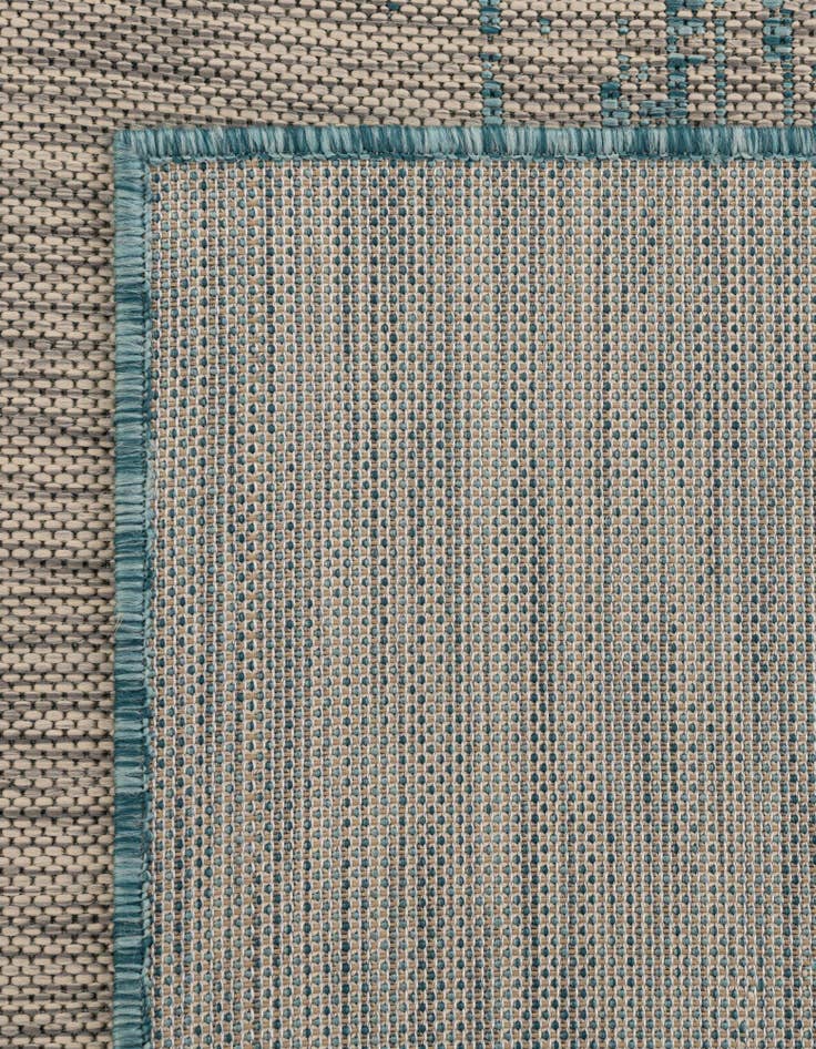 Detail image of  6' x 9'  Washable Modern Indoor / Outdoor Rug