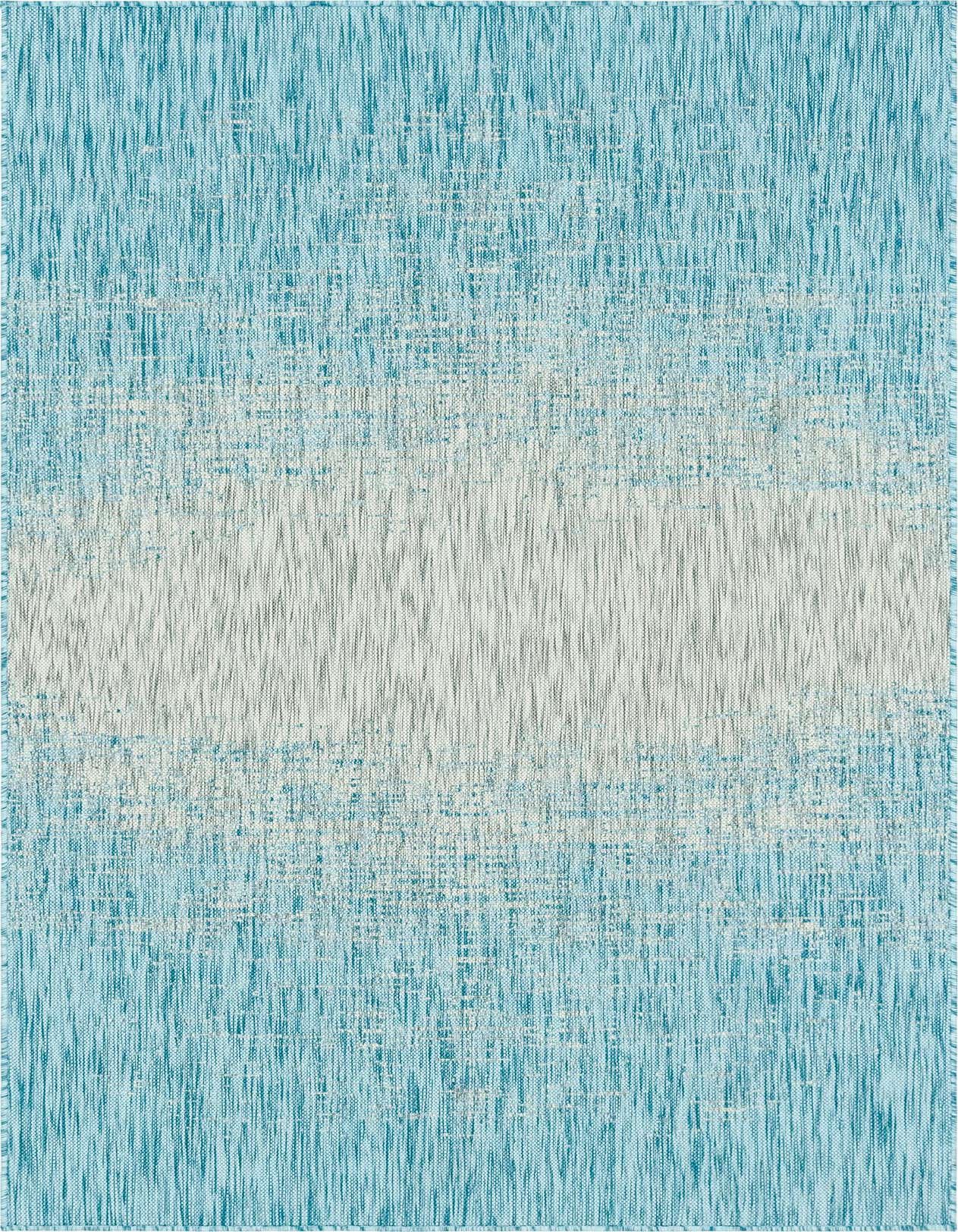 Primary image  5' 3 x 8'  Washable Modern Indoor / Outdoor Rug