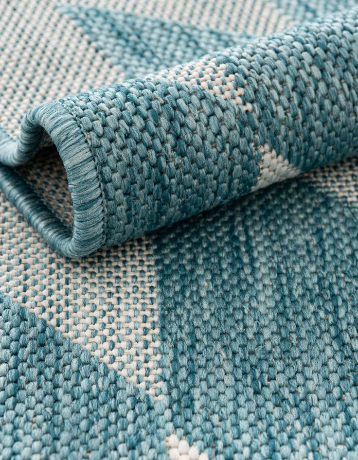 Detail image of  7' 10 x 10'  Washable Modern Indoor / Outdoor Rug