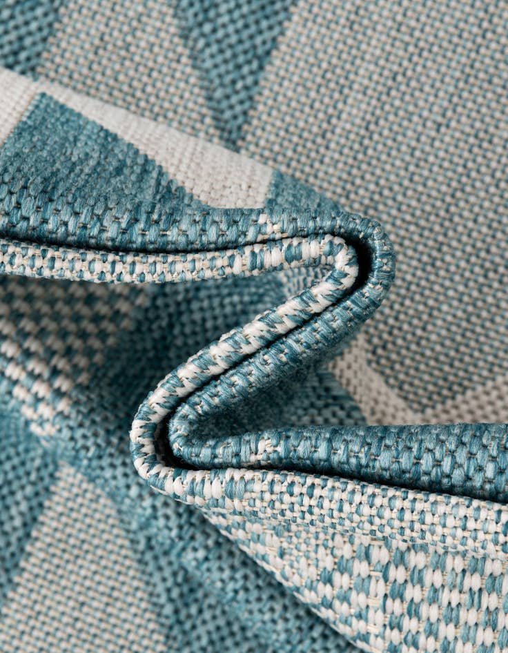 Detail image of  7' 10 x 10'  Washable Modern Indoor / Outdoor Rug