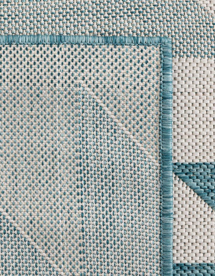 Detail image of  7' 10 x 10'  Washable Modern Indoor / Outdoor Rug