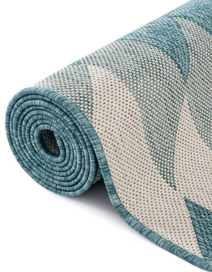 Detail image of  7' 10 x 10'  Washable Modern Indoor / Outdoor Rug