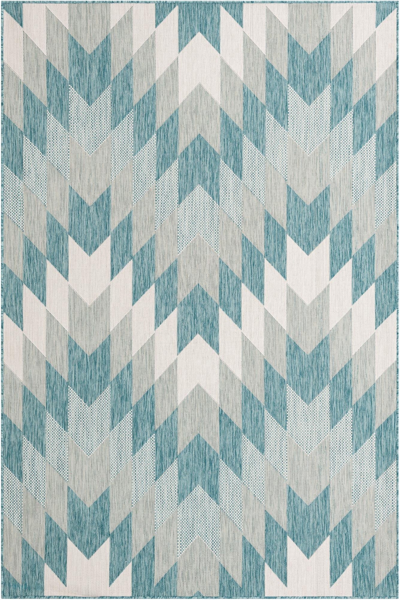  6' x 9'  Washable Modern Indoor / Outdoor Rug