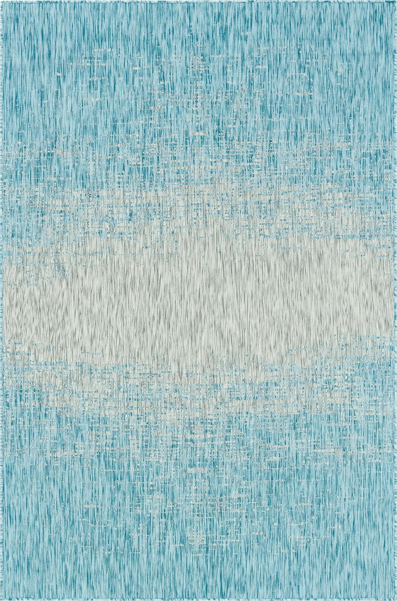  6' x 9'  Washable Modern Indoor / Outdoor Rug