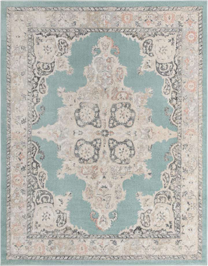 Aqua 7' 10 x 10' Parker Rug | Rugs.com