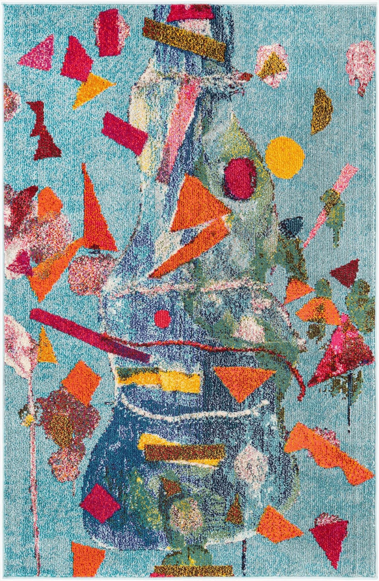  4' x 6'  Washable Vivid Rug