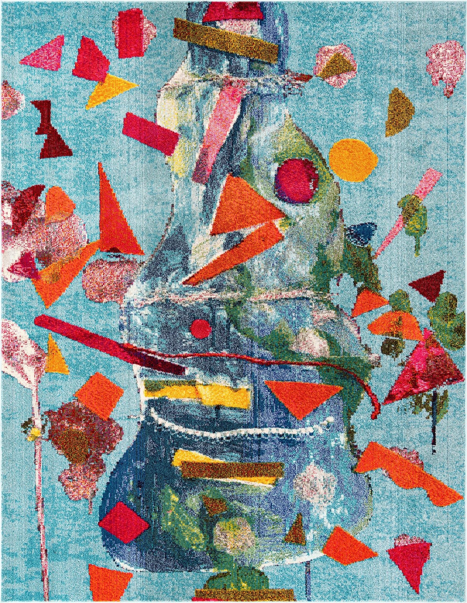  7' 10 x 10'  Washable Vivid Rug