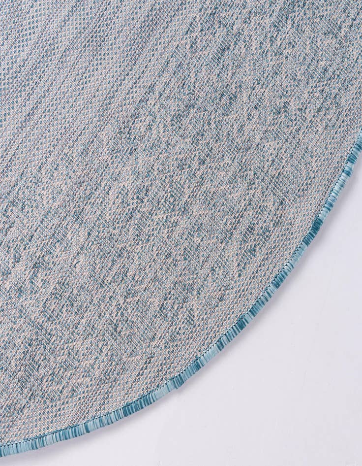 Detail image of  4' x 4'  Washable Border Indoor / Outdoor Round Rug