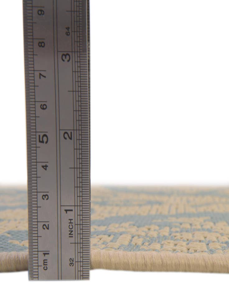 Detail image of  6' x 6'  Washable Botanical Indoor / Outdoor Round Rug