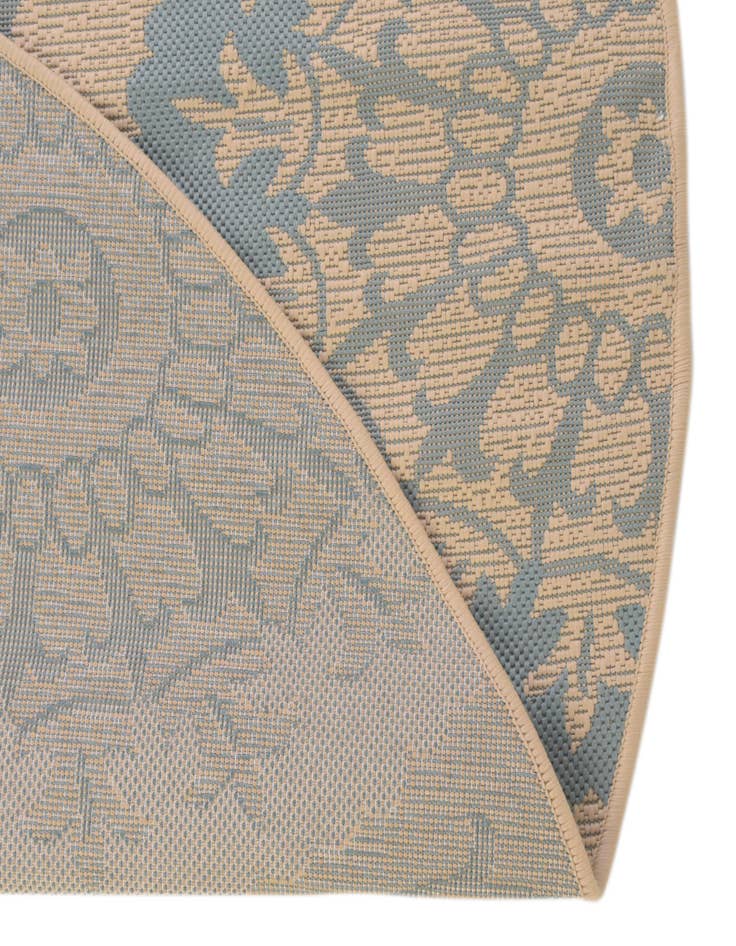 Detail image of  6' x 6'  Washable Botanical Indoor / Outdoor Round Rug