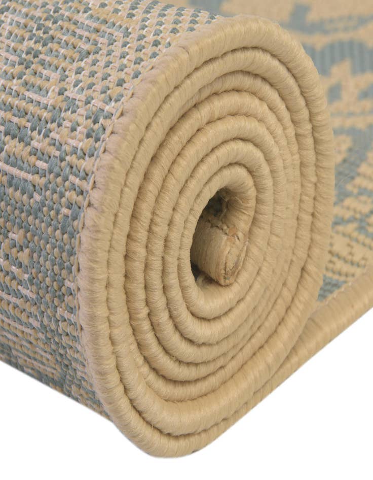 Detail image of  6' x 6'  Washable Botanical Indoor / Outdoor Round Rug