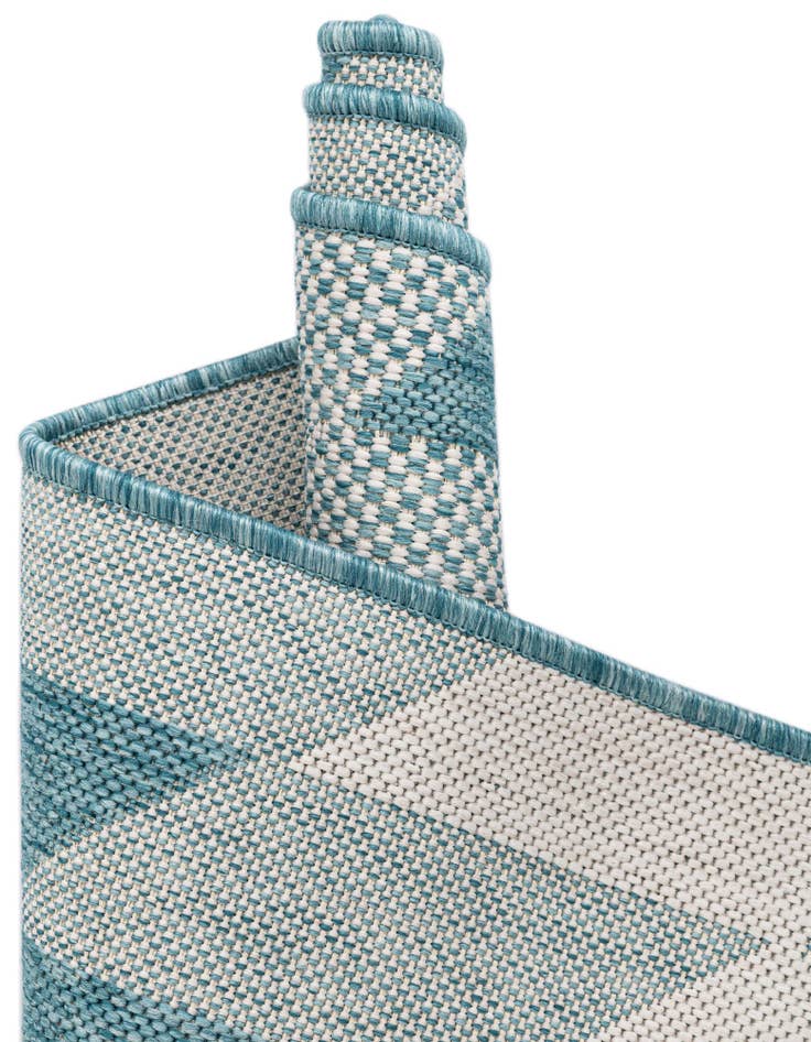 Detail image of  10' x 10'  Washable Modern Indoor / Outdoor Round Rug