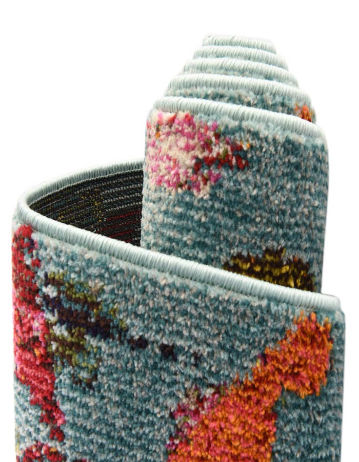 Detail image of  3' 3 x 3' 3  Washable Vivid Round Rug