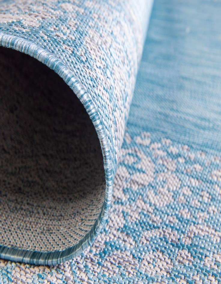 Detail image of  2' x 6'  Washable Border Indoor / Outdoor Runner Rug