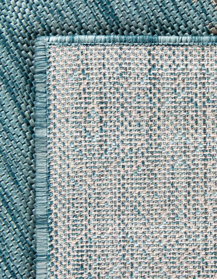 Detail image of  2' x 6'  Washable Border Indoor / Outdoor Runner Rug