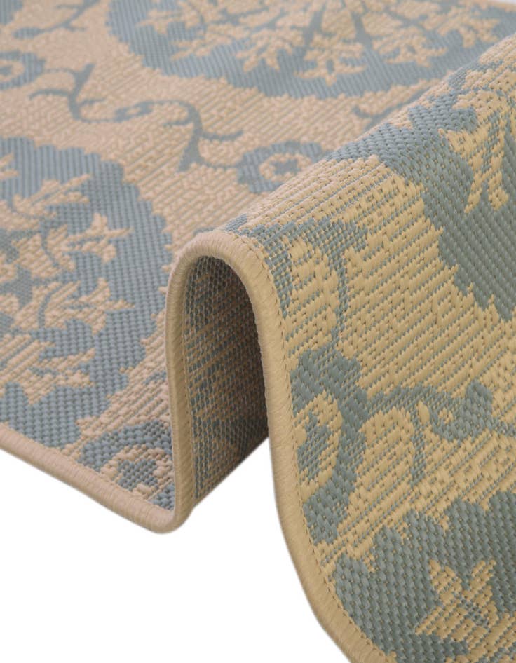 Detail image of  2' 2 x 6'  Washable Botanical Indoor / Outdoor Runner Rug