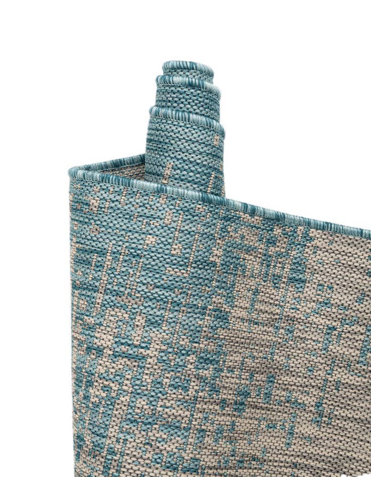 Detail image of  2' x 6'  Washable Modern Indoor / Outdoor Runner Rug