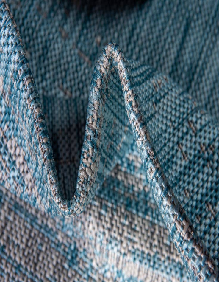 Detail image of  2' x 6'  Washable Modern Indoor / Outdoor Runner Rug