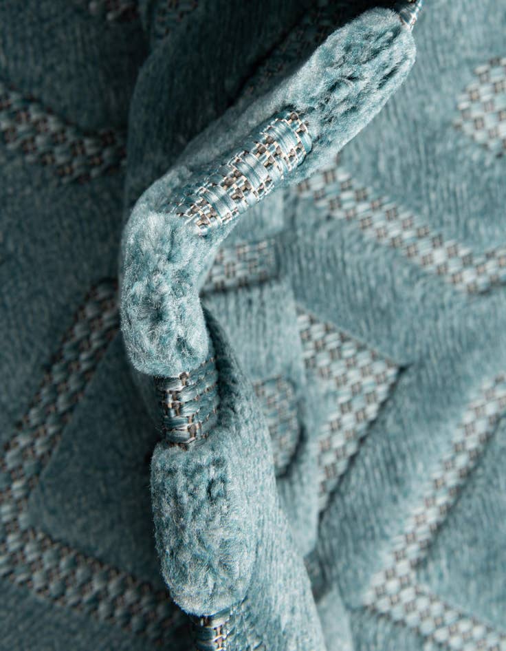 Detail image of  2' x 6'  Washable Trellis Textured Indoor / Outdoor Runner Rug