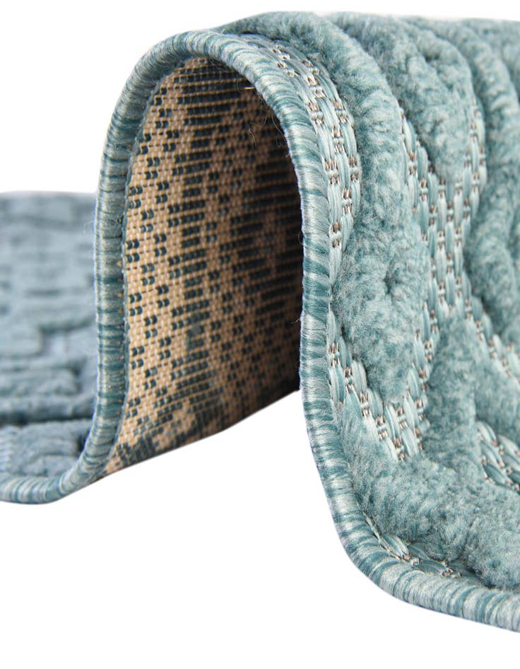 Detail image of  2' x 6'  Washable Trellis Textured Indoor / Outdoor Runner Rug