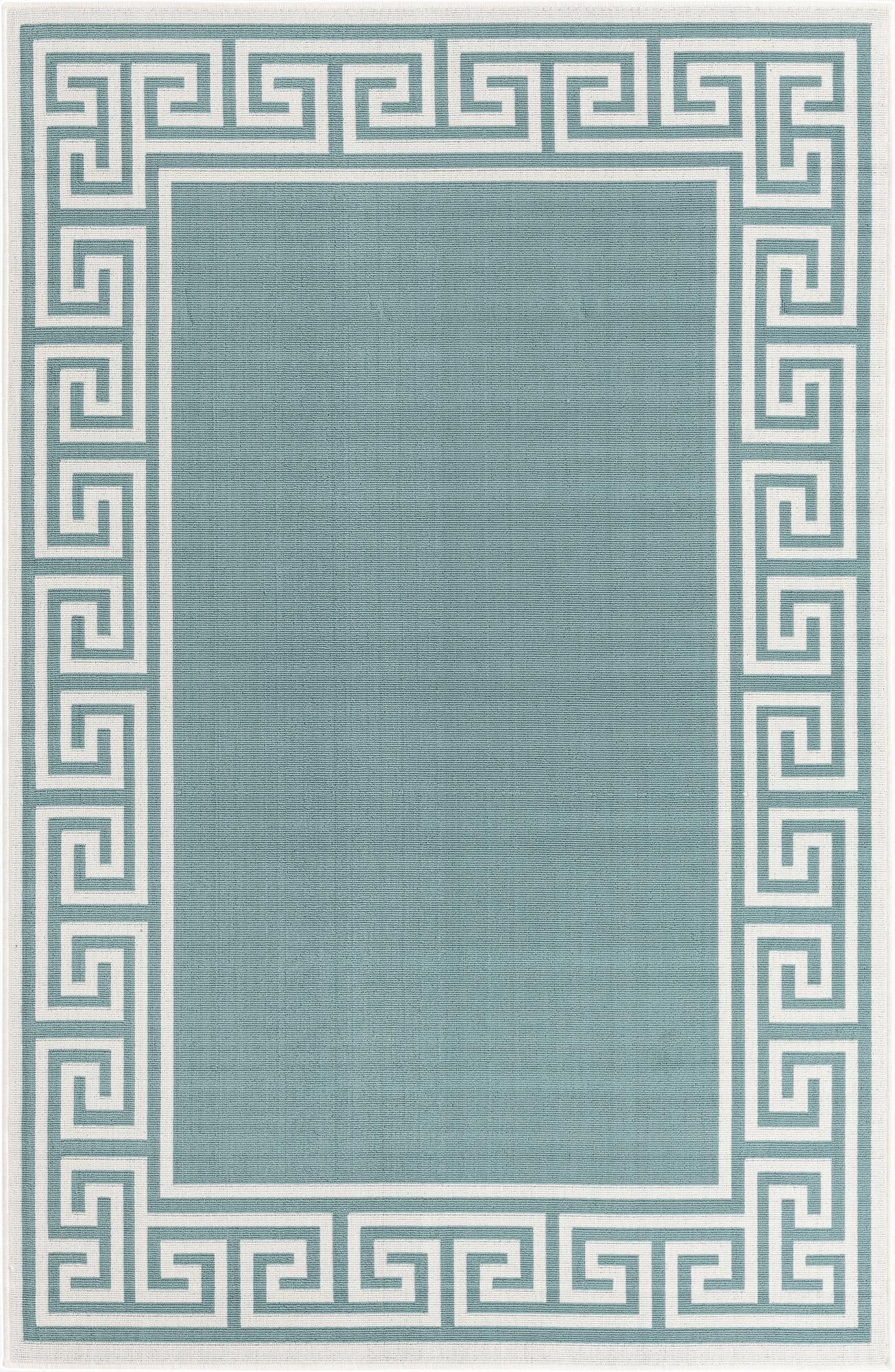  1' 3 x 1' 3  Washable Coastal Indoor / Outdoor Sample Rug
