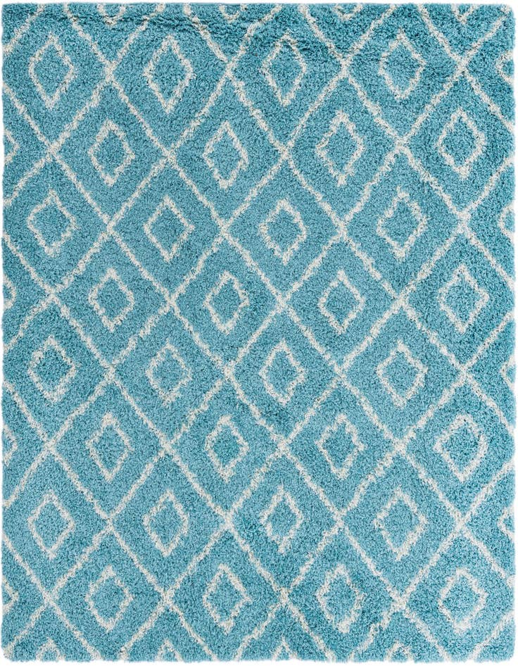 Detail image of  7' 10 x 7' 10 Lattice Shag Square Rug