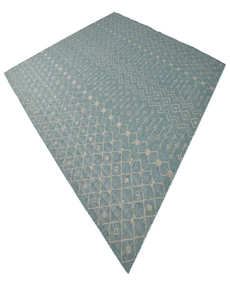 Detail image of  13' x 13'  Washable Lattice Indoor / Outdoor Square Rug