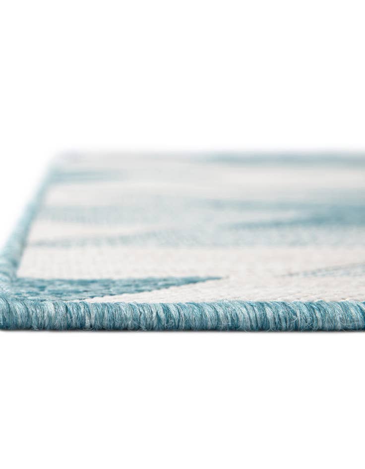 Detail image of  7' 10 x 7' 10  Washable Modern Indoor / Outdoor Square Rug