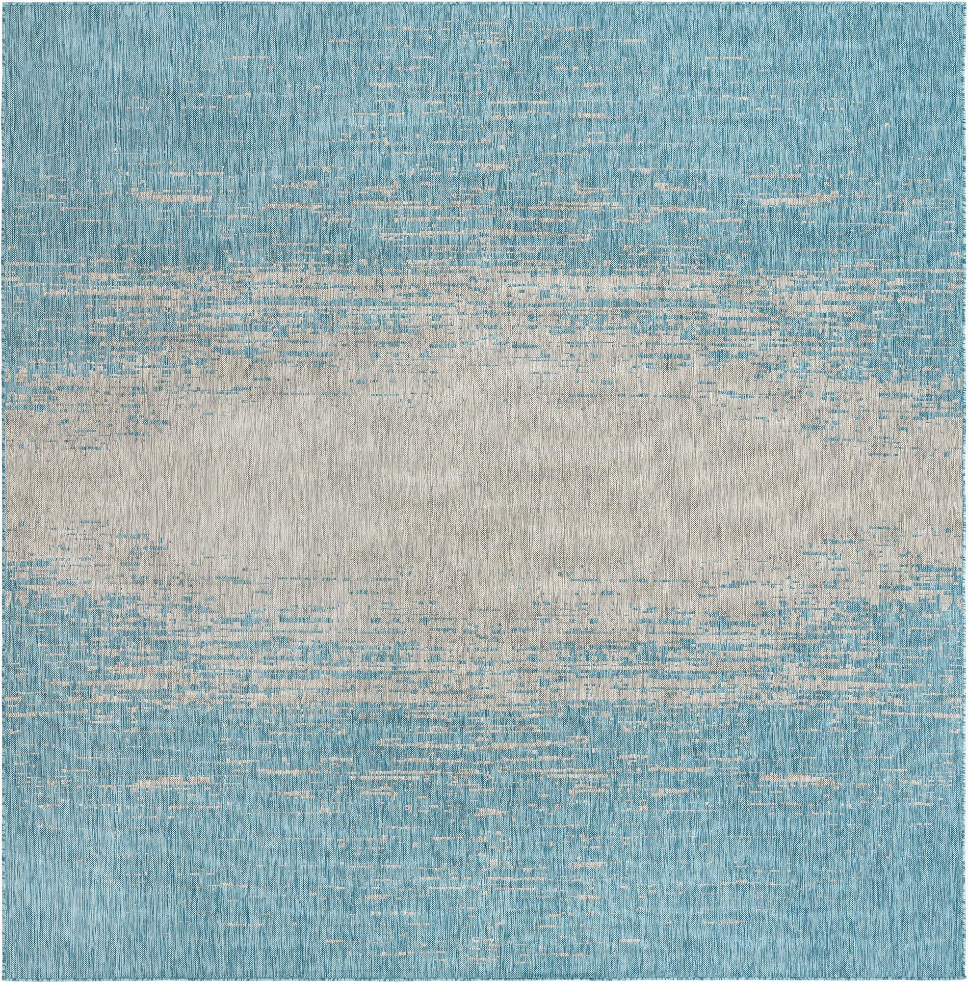  13' x 13'  Washable Modern Indoor / Outdoor Square Rug
