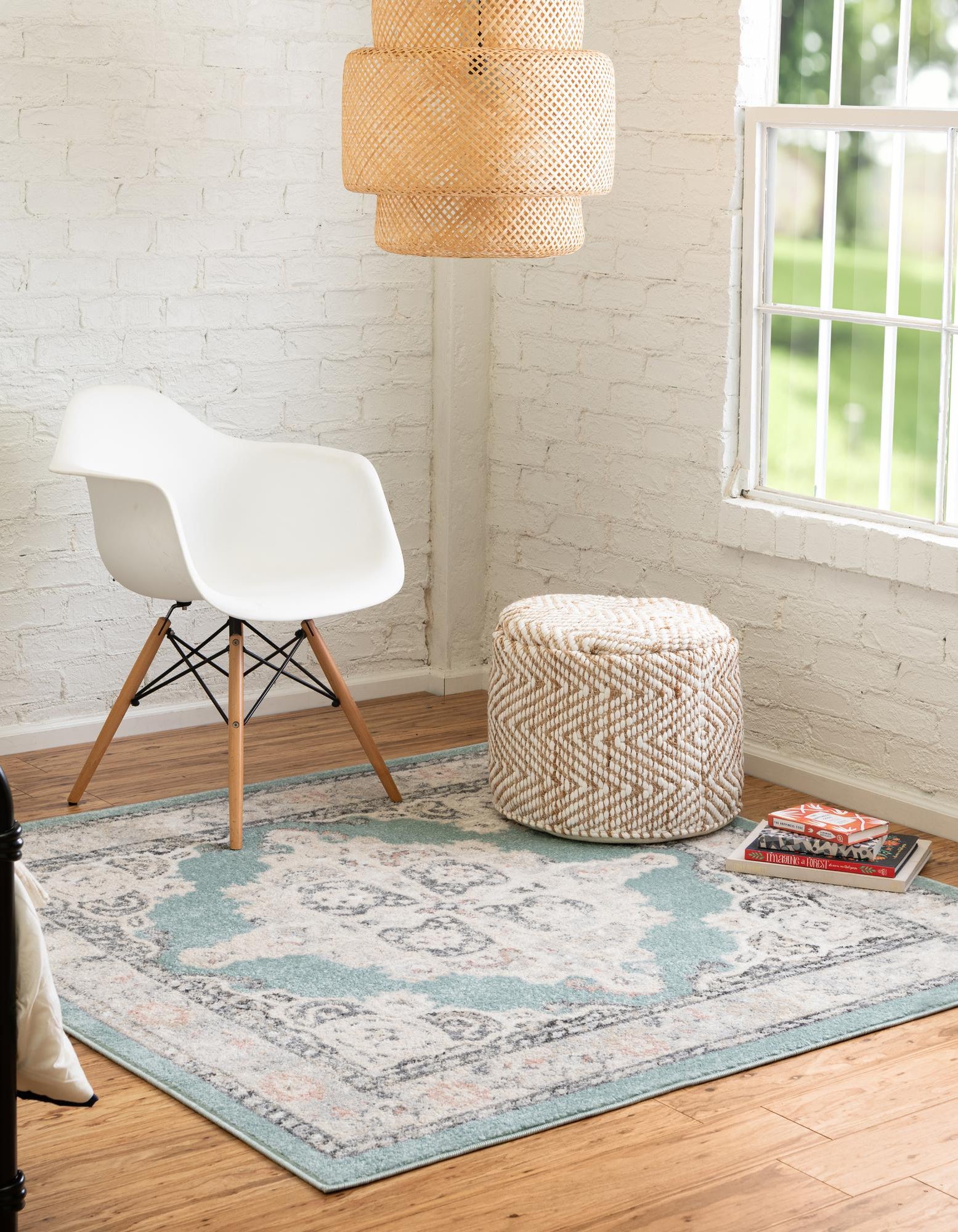 Aqua 7' 10 x 7' 10 Parker Square Rug | Rugs.com