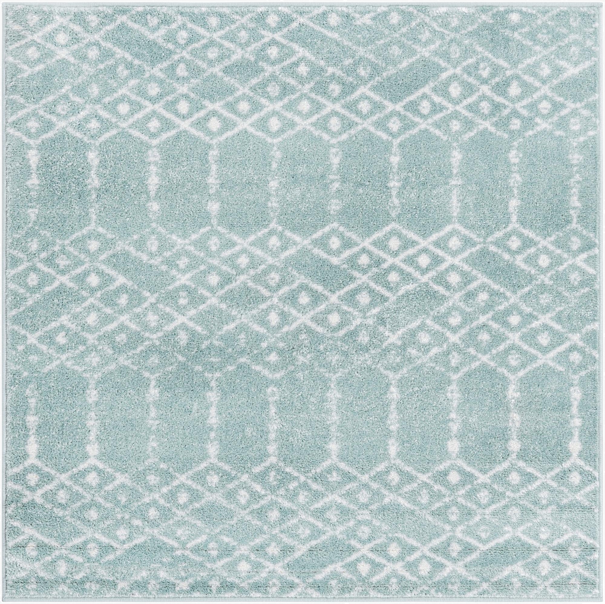  4' x 4' Paxon Trellis Square Rug
